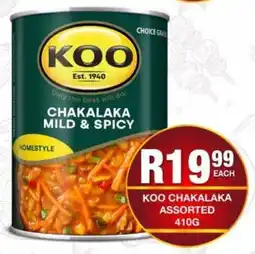 Take 'n Pay Koo chakalaka assorted offer