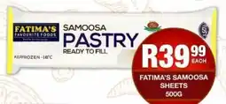 Take 'n Pay Fatima's samoosa sheets offer