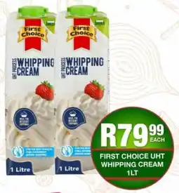 Take 'n Pay First choice uht whipping cream offer