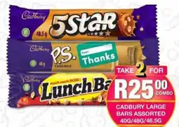 Take 'n Pay Cadbury large bars assorted offer