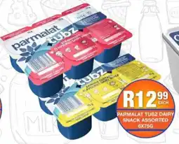 Take 'n Pay Parmalat tubz dairy snack assorted offer