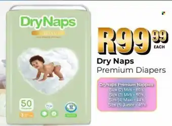 Take 'n Pay Dry Naps Premium Diapers offer