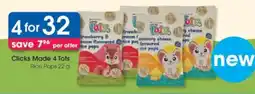 Clicks Clicks Made 4 Tots Rice Pops offer