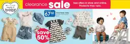 Clicks Clicks Made 4 Baby Summer Clothing and Shoes offer