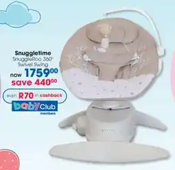 Clicks Snuggletime SnuggleRoo 360° Swivel Swing offer