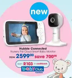 Clicks Hubble Connected Nursery Pal Cloud Smart Baby Monitor offer