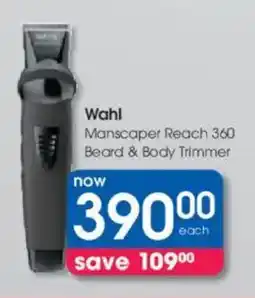Clicks Wahl Manscaper Reach 360 Beard & Body Trimmer offer