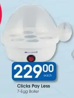 Clicks Clicks Pay Less 7-Egg Boiler offer