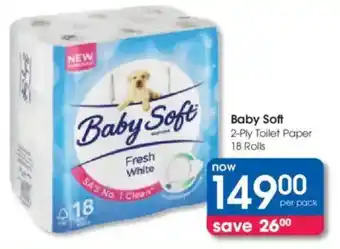 Clicks Baby Soft 2-Ply Toilet Paper offer