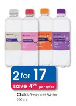 Clicks Clicks Flavoured Water offer