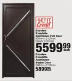 Build It Ecoview Exquisite Aluminium Full Door offer