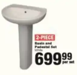 Build It Basin and Pedestal Set White offer