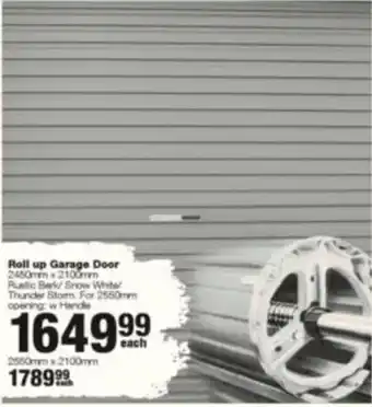 Build It Roll up Garage Door offer
