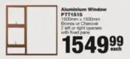 Build It Aluminium Window PTT1515 offer