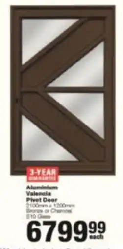 Build It Aluminium Valencia Pivot Door offer