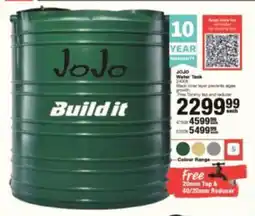 Build It JoJo Water Tank offer