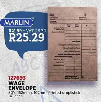 Wage Envelope 50's 152mm x 102mm
