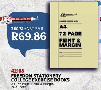 Africa Cash and Carry Freedom Stationery College Exercise Books offer