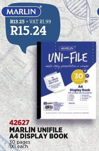 Africa Cash and Carry Marlin Unifile A4 Display Book 30 Pages offer