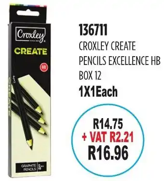 Africa Cash and Carry Croxley Create Pencils Excellence HB Box 12 offer