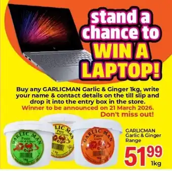 Elite Cash & Carry Garlicman Garlic & Ginger Range offer