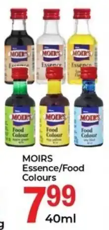 Elite Cash & Carry Moirs Essence/ Food Colours offer