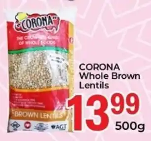 Elite Cash & Carry Corona Whole Brown Lentils offer