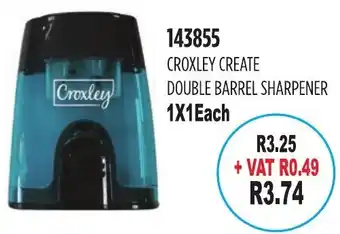 Croxley Create Double Barrel Sharpener