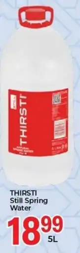 Elite Cash & Carry Thirsti Still Spring Water offer