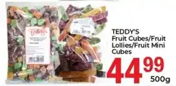 Elite Cash & Carry Teddy's Fruit Cubes/ Fruit Lollies/ Fruit Mini Cubes offer