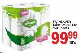 Elite Cash & Carry Twinsaver Toilet Rolls 2 Ply offer