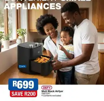 OK Furniture DEFY Matt Black Airfryer offer