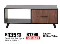 OK Furniture Lauren Coffee Table offer