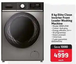 Makro 8 kg Elite Clean Inverter Front Loader Washing Machine offer