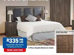 OK Furniture 2-Piece Sophia Bedroom Suite offer