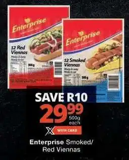Checkers Enterprise Smoked/Red Viennas offer