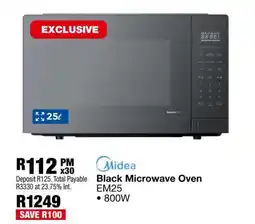 OK Furniture Midea Black Microwave Oven | EM25 offer