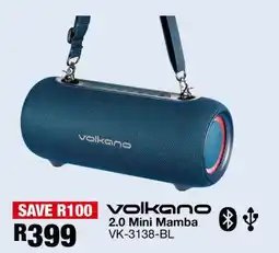 OK Furniture Volkano 2.0 Mini Mamba VK-3138-BL offer