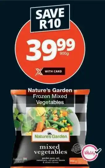 Checkers Nature's Garden Frozen Mixed Vegetables offer