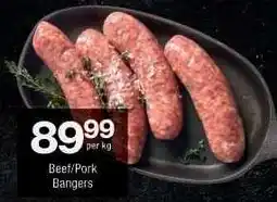Checkers BEEF/PORK BANGERS offer