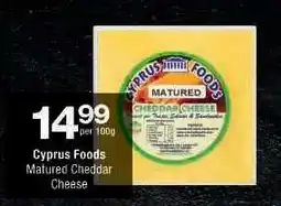 Checkers Cyprus Foods Matured Cheddar Cheese offer
