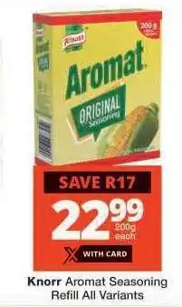 Checkers Knorr Aromat Seasoning Refill All Variants offer