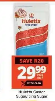Checkers Huletts Castor Sugar/Icing Sugar offer