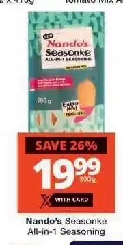 Checkers Nando’s Seasonke All in 1 Seasoning offer