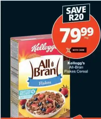 Checkers Kellogg's All Bran Flakes Cereal offer