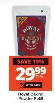 Checkers ROYAL BAKING POWDER REFILL offer