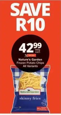 Checkers Nature's Garden Frozen Potato Chips offer