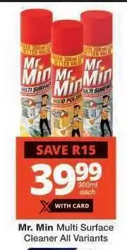 Checkers Mr Min Multi-Surface Cleaner offer