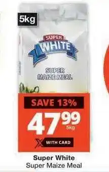 Checkers SUPER WHITE Super Maize Meal offer