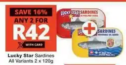 Checkers LUCKY STAR SARDINES offer